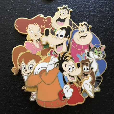 Disney Afternoon Goof Troop Fantasy Cluster Pin Le 50 Goofy Max Pete Pj
