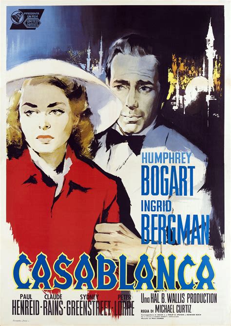 Casablanca 1942 Classic Retro Movie Poster Cult Posters In Etsy