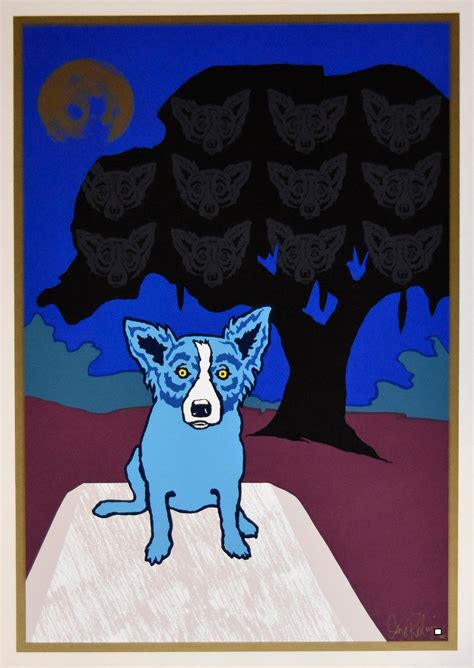 George Rodrigue Spirits In The Trees Signed Silkscreen Print For