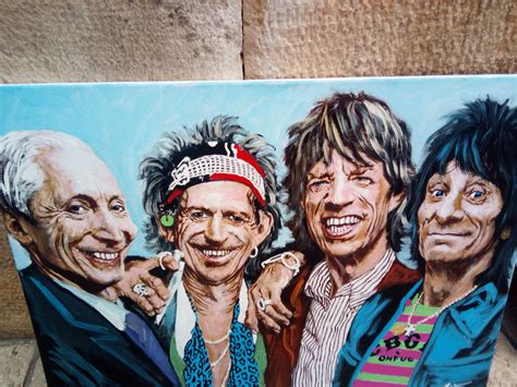Rolling Stones Rock Band Oil Painting Tell Me What You Think Of It