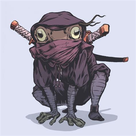 Samurai Frog Warrior Art The Lilypad Seven — Geektyrant Character