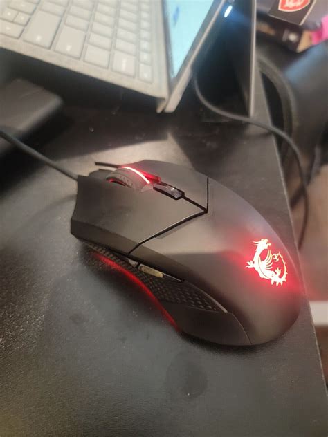 Msi Clutch Gm08 4200 Dpi Optical Wired Gaming Mouse With Red Led Ebay