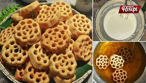 Cara Buat Kuih Ros Cantik Dan Rangup Kuih Tradisional Yang Semakin Dilupakan Kongsi Resepi