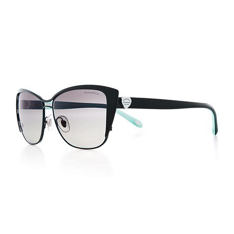Return To Tiffany® Cat Eye Sunglasses In Black Metal And Acetate Tiffany And Co
