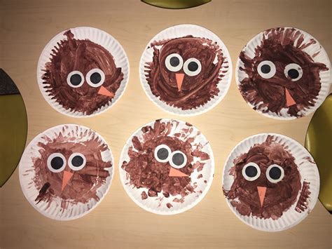 Day Three Of Our Woodland Animals Theme We Made Owls My Toddlers Had