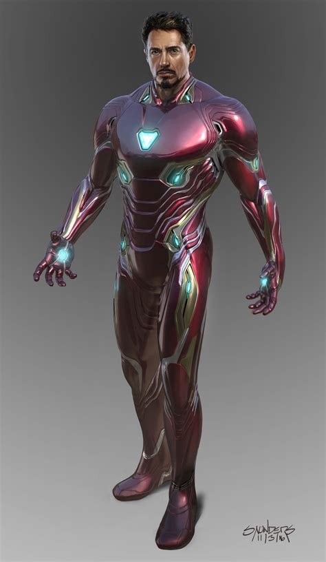 Infinity War Concept Art Iron Man Mk 50 Suit Up Sequence Revealed