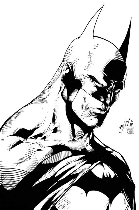 Batman Sketch By Edbenes Inked By Kriss777 On Deviantart Batman