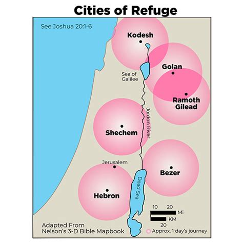 Cities Of Refuge Map Joshua Image