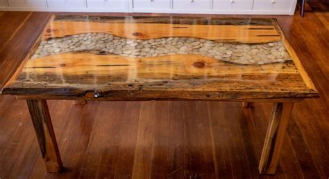 River Rock Coffee Table Ib Woodworks Handcrafted Furniture