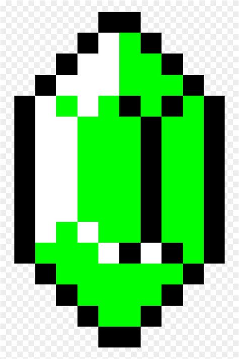 Legend of zelda pixel art. Legend Of Zelda Rupee Pixel Art , Png Download - 8 Bit ...