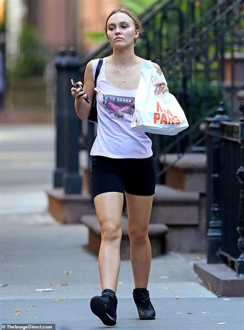 Lily Rose Depp Goes Casual And Makeup Free After A Workout Session In