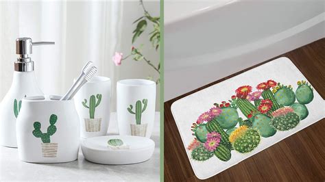 Small bathroom sets and fittings. 10 Cool And Fresh Cactus Themed Bathroom Decor Ideas