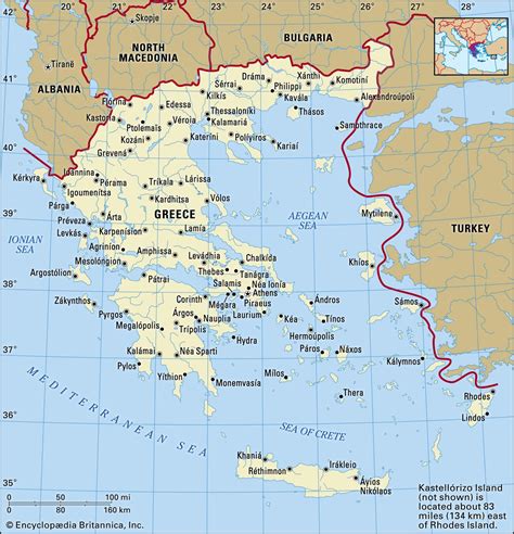Mappa Grecia Mappa Fuori Linea E Mappa Dettagliata Di Grecia