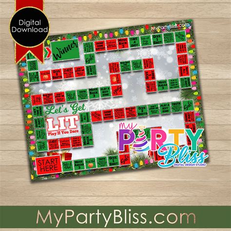 Christmas Adult Party Game Bachelorette Party Game Party Game Girls Night In Drinking Game
