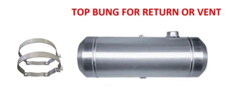 12x40 End Fill Spun Aluminum Gas Tank With Top 38 Npt Bung For Return