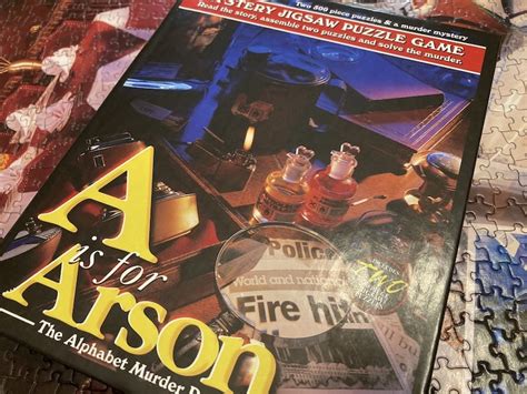 The price of a jigsaw puzzle is largely dependent on the number of pieces. Mystery Jigsaw Puzzle Game: A is for Arson Review - Room ...
