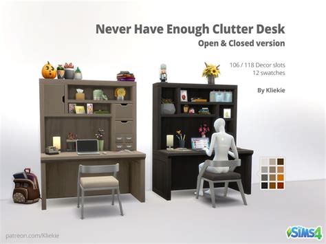 Never Have Enough Clutter Desks Screenshots The Sims 4 Build Buy