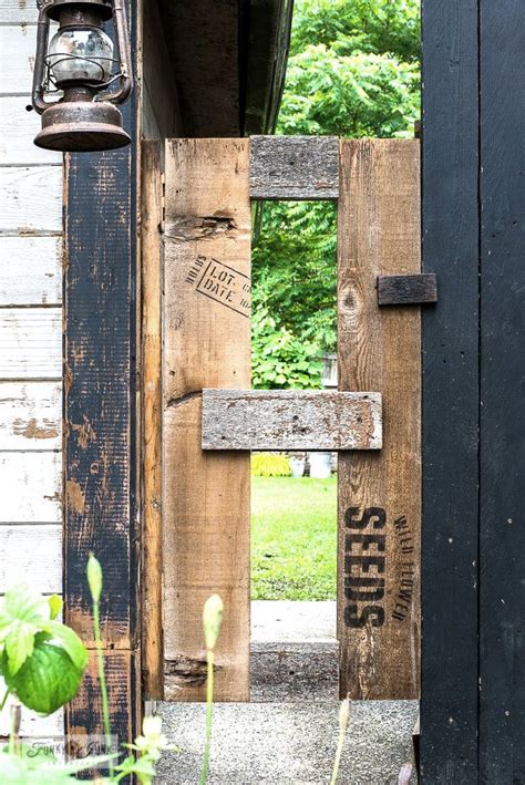 Learn How To Build An Easy Rustic Wood Garden Shed Gate With Reclaimed