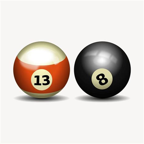 Billiard Balls Sticker Sport Equipment Free Psd Rawpixel