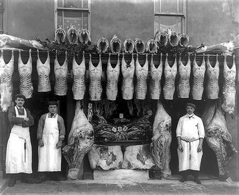 Butcher Shops Of The Past Vintage Photos Show How Butcher Shop Fronts