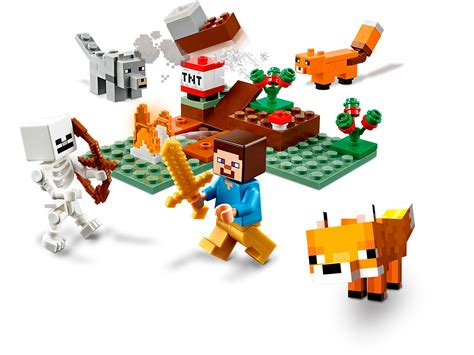 Building Toys W 4 Characters New Lego Minecraft 21162 The Taiga