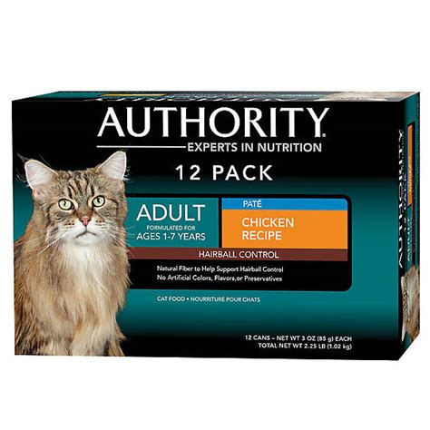Cat food blends that are specially made for hairball control may prove to be an ideal way to get a leg up on hairballs. Authority® Hairball Control Adult Cat Food - Chicken, 12ct ...