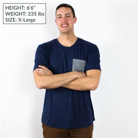 Original Pocket Tee For Tall Slim Men Tallslim Tees