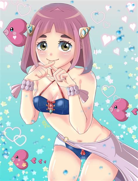 Lacey Pokemon Absurdres Highres Tagme 1girl Heart Symbol Solo Star Symbol Swimsuit