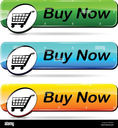 Illustration Of Three Web Buttons For Buy Now Stock Vector Image And Art