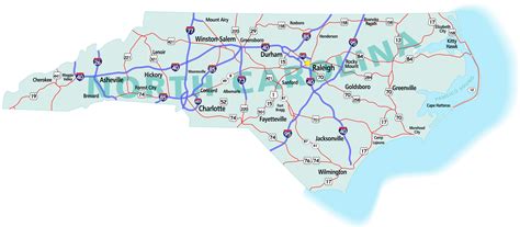 North Carolina Map Guide Of The World