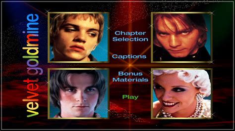 Velvet Goldmine 1998 Dvd Menus