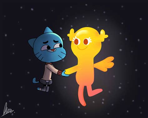 The Amazing World Of Gumball Penny And Gumball Kiss