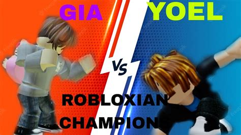 Gia Vs Yoel In Possible Obby Roblox Champions Robux Tournament Youtube