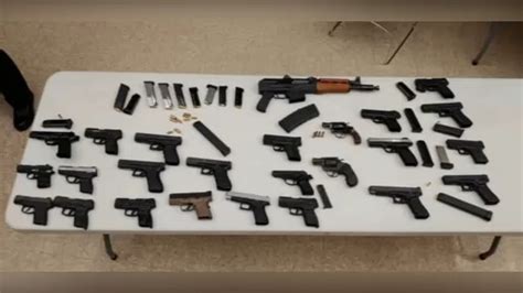 Chicago Police Crash Gang Related Party Seize Over 20 Illegal Guns