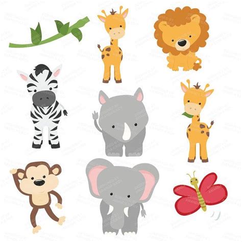 Premium African Safari Animals Clip Art And Vectors Safari Animals