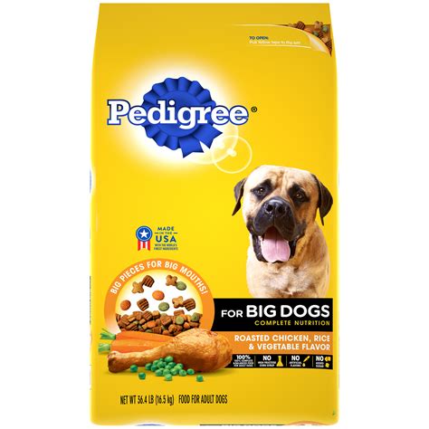 Bag 840 $4 77 ($1.36/lb) PEDIGREE For Big Dogs Adult Complete Nutrition Dry Dog ...