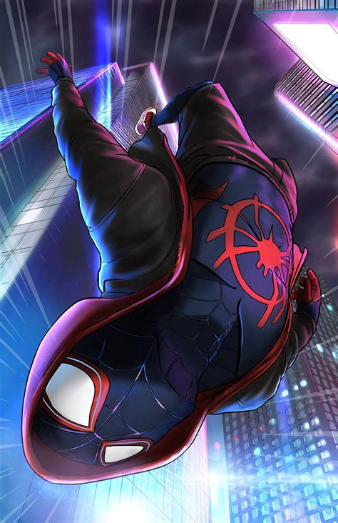 Miles Morales Itsv Etsy Spiderman Artwork Spiderman Marvel