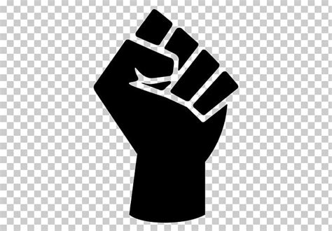 Raised Fist Black Power Black Panther Party Symbol Png Clipart