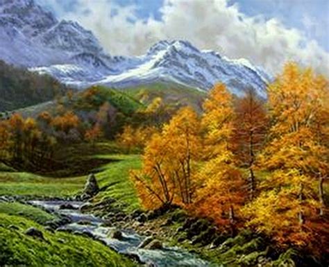cuadros pinturas arte cuadros de lindos paisajes de la naturaleza pintados al Óleo jose