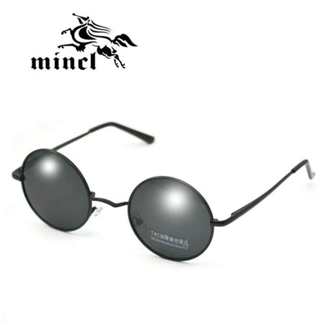 Mincl Vintage Circle Glasses Prince S Mirror Polarized Sunglasses Round Box Small Sunglasses In