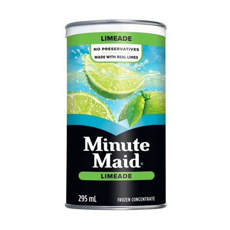 Minute Maid Limeade Frozen Concentrate 295 Ml Can Coca Cola Canada