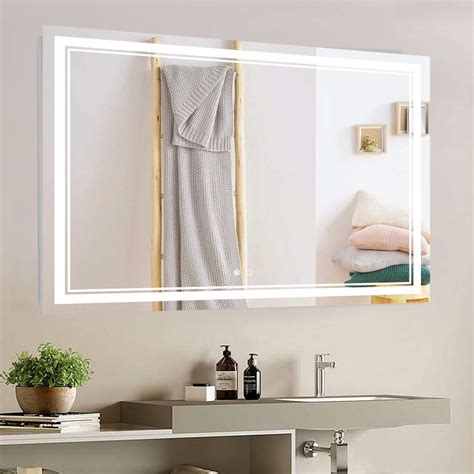 Buy Keonjinn Led Bathroom Mirror With Lights 48 X 36 Inch Led Vanity