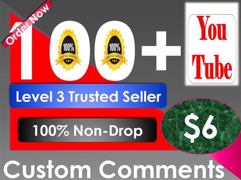 Get 100 Non Drop Youtube Custom Comments On A Video Only For 6