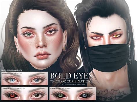 Sims 4 Ccs The Best Bold Eyes Set By Pralinesims