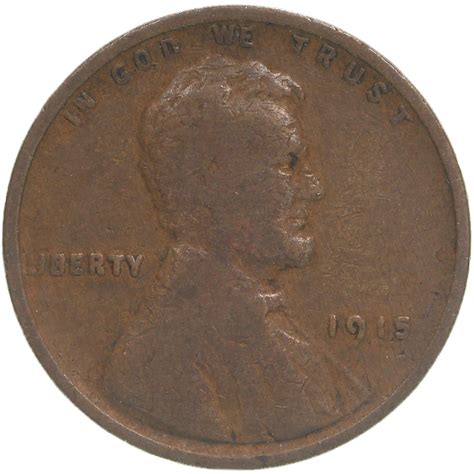 1915 Lincoln Wheat Cent Very Good Penny Vg Ebay