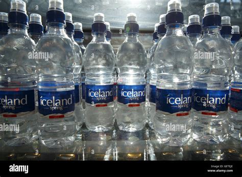 Bottled Water Iceland Stock Photo Alamy