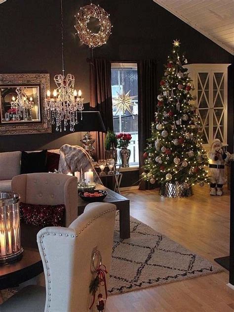 55 Small Apartment Christmas Tree Living Room Decor Ideas Small