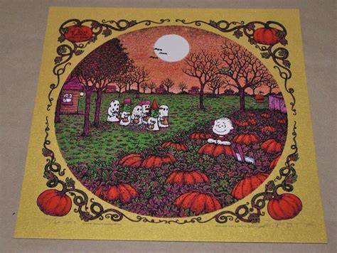 Marq Spusta Its The Great Pumpkin Charlie Brown Sn Poster Gold