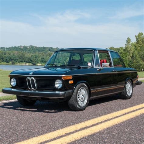 1976 Bmw 2002 Numbers Matching Black On Red Bbs Wheels