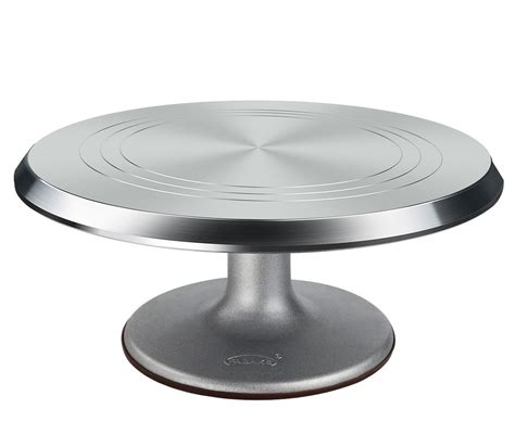 Security Aluminium Alloy Cake Turntable Rotating Cake Stand 12 Inches